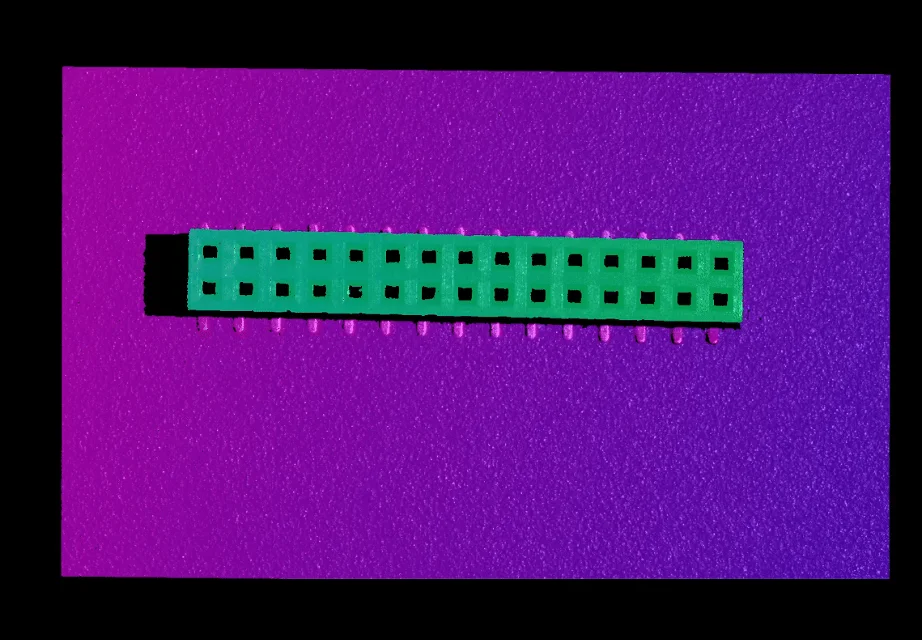 3D point cloud of dense connector contacts