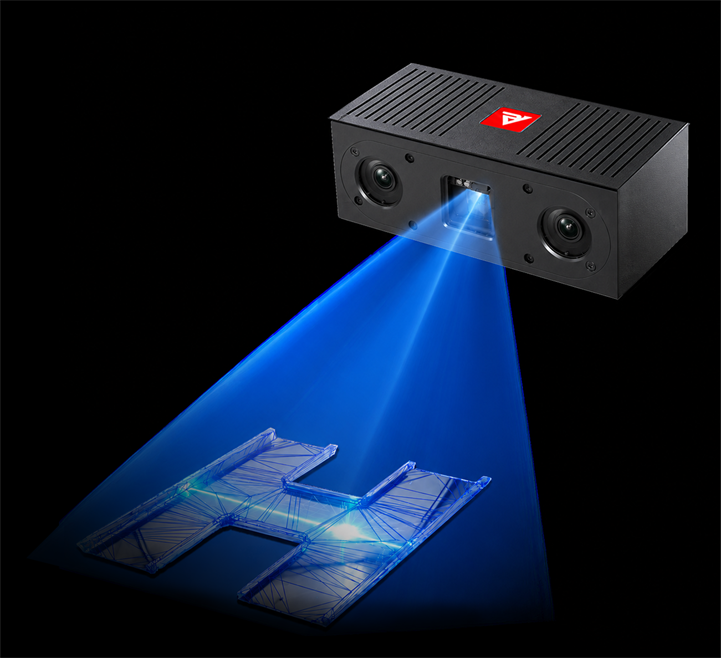 RVC-M2600-V2 Line-scan structured-light 3D camera and scanning light field