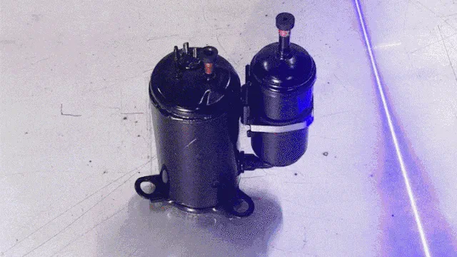 3D point-cloud acquisition of a black reflective compressor housing