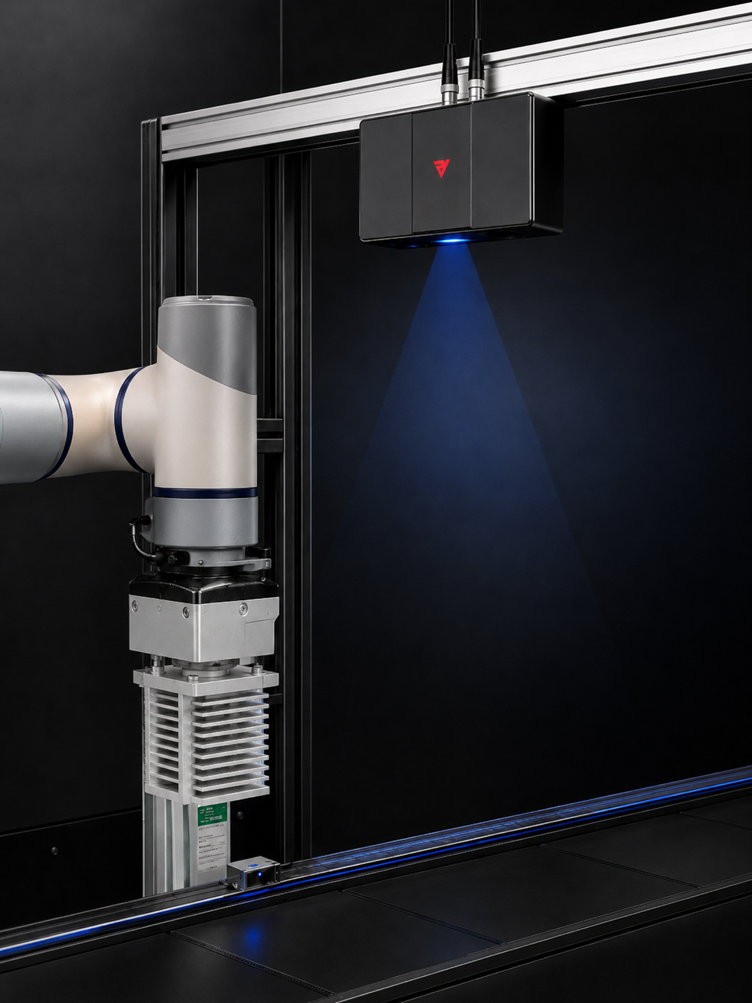 RVC-P2600 performing 3D scanning at a robotic guidance station