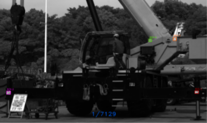 Lifting-equipment displacement inspection